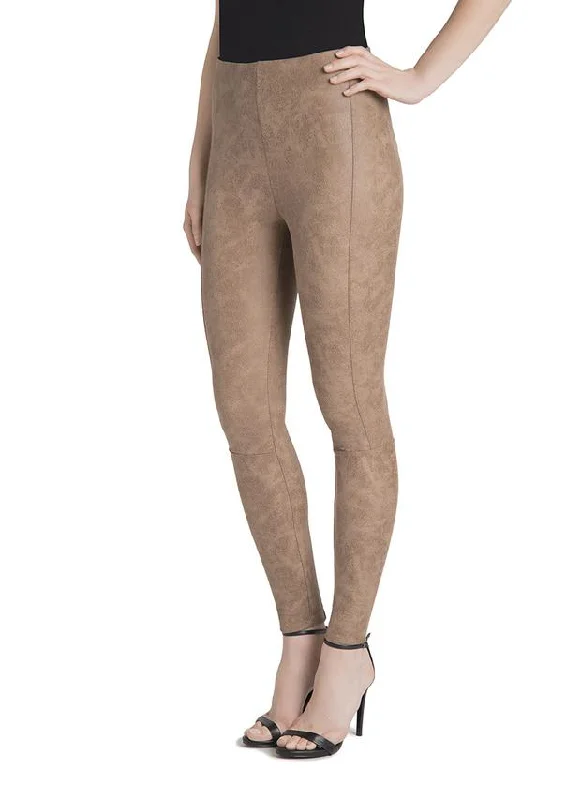 Last Chance Size 3XL | Lysse Premium Buffed Suede Leggings Saddle Tan