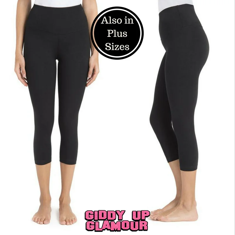 Last Chance Size Small | Lysse Control Premium Capri Leggings in Black