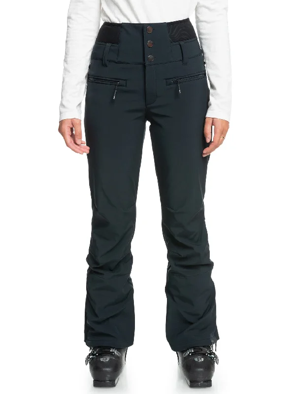 Rising High Short Technical Snow Pants - True Black