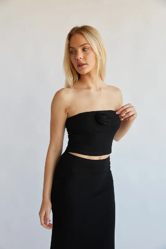 Rosalyn Rosette Tube Top Business