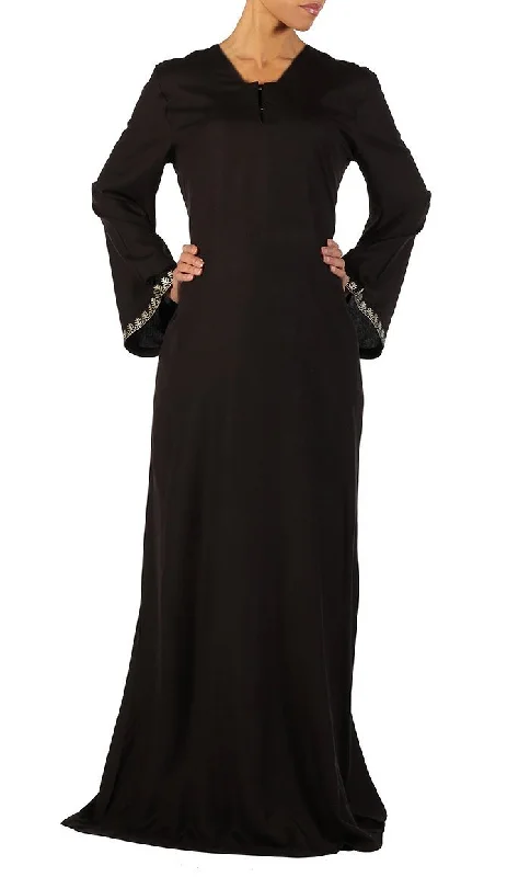 Relaxed Fit Rayon Abaya