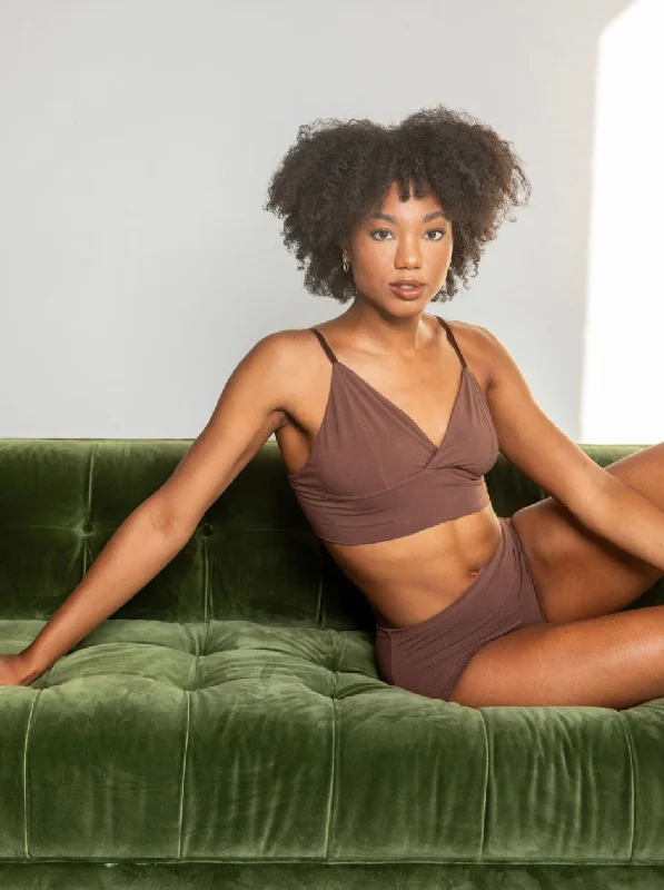 Longline Bralette - Cocoa