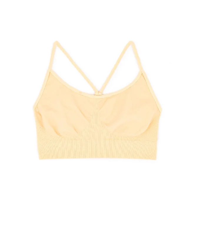 Malibu Sugar Girls Bra Cami with Shirring Cashmere