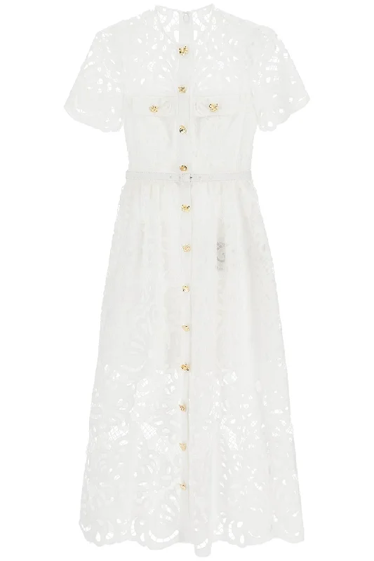 SELF PORTRAIT midi lace dress in seven Athletic Women's High - 