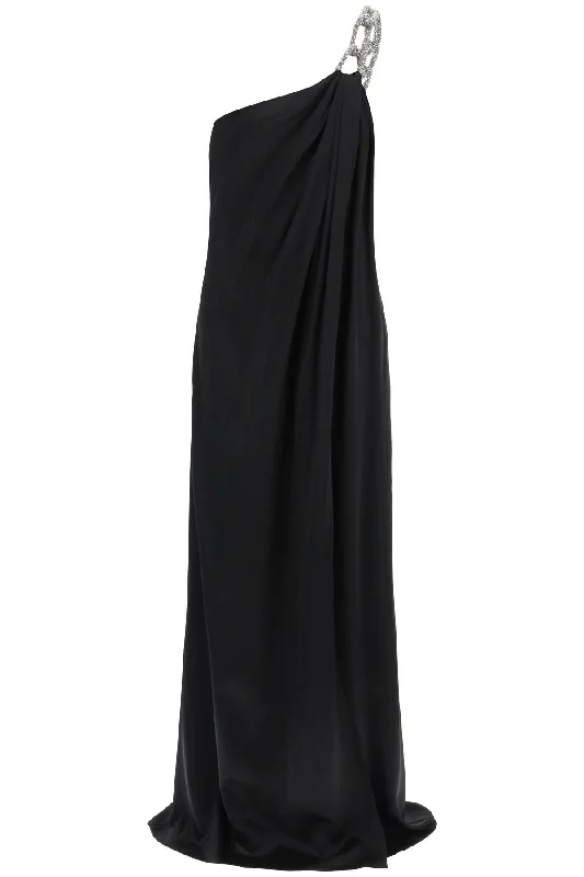 STELLA McCARTNEY one-shoulder dress with falabella chain Scandinavian