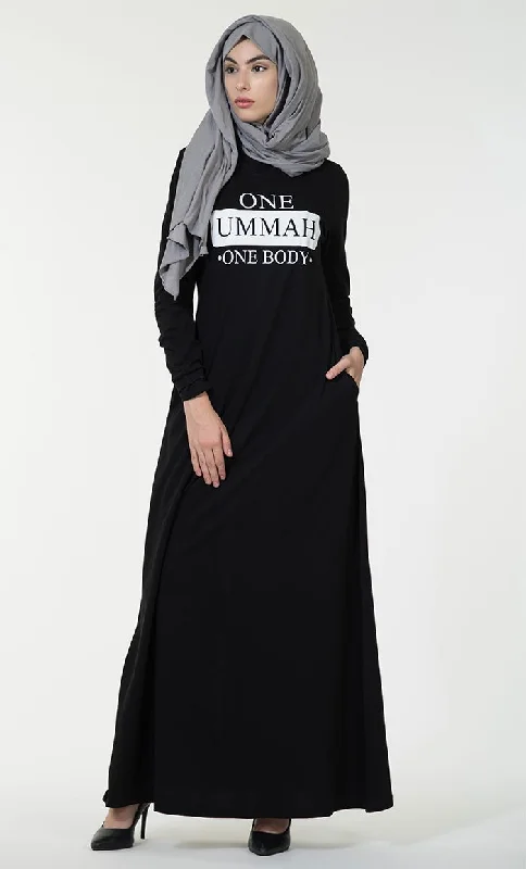 One ummah one body baisc Abaya dress