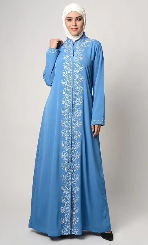 Kshibo Thread embroidered traditional abaya dress Sleek Women's 