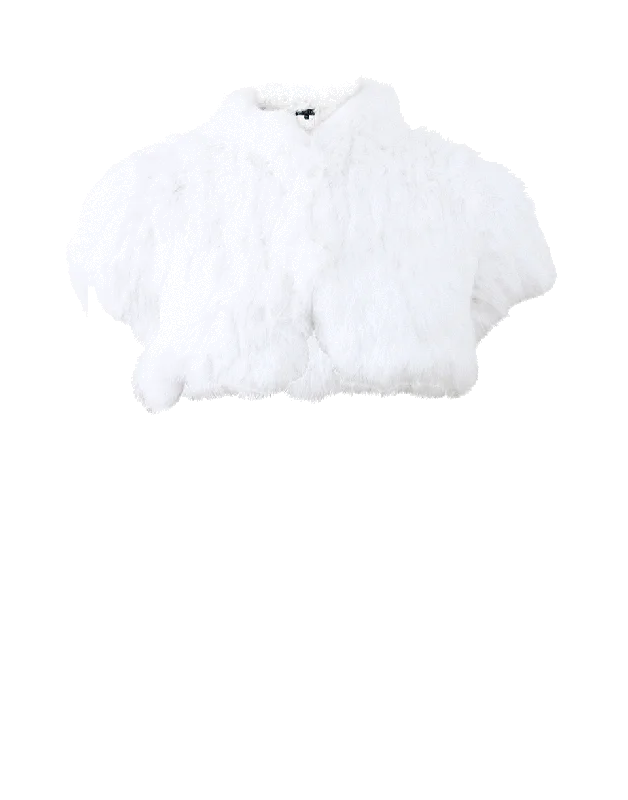 Bleached Rabbit Knitted Shrug Athletic Women's 