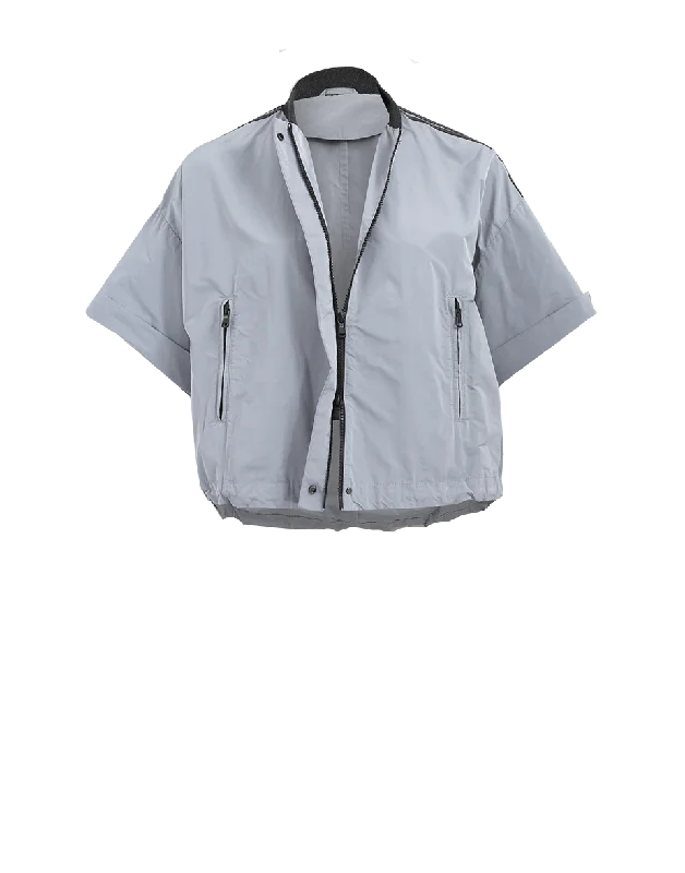 Cropped Bomber Jacket Youthful Women's Pop