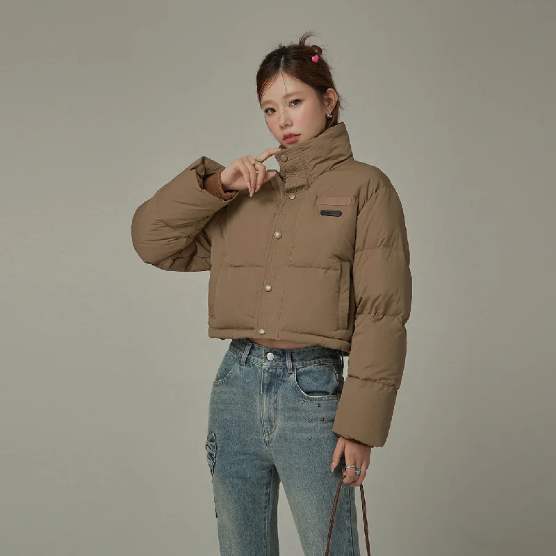 Oversized Logo Embroidery Padded Jacket performance