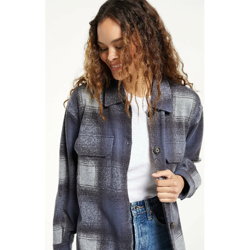 Eastyn Plaid Shirt Jacket Modern Women's 
