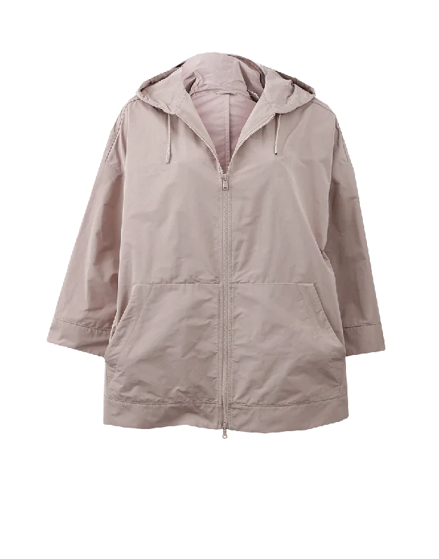 Hooded Taffeta Anorak Hip Women's Urban