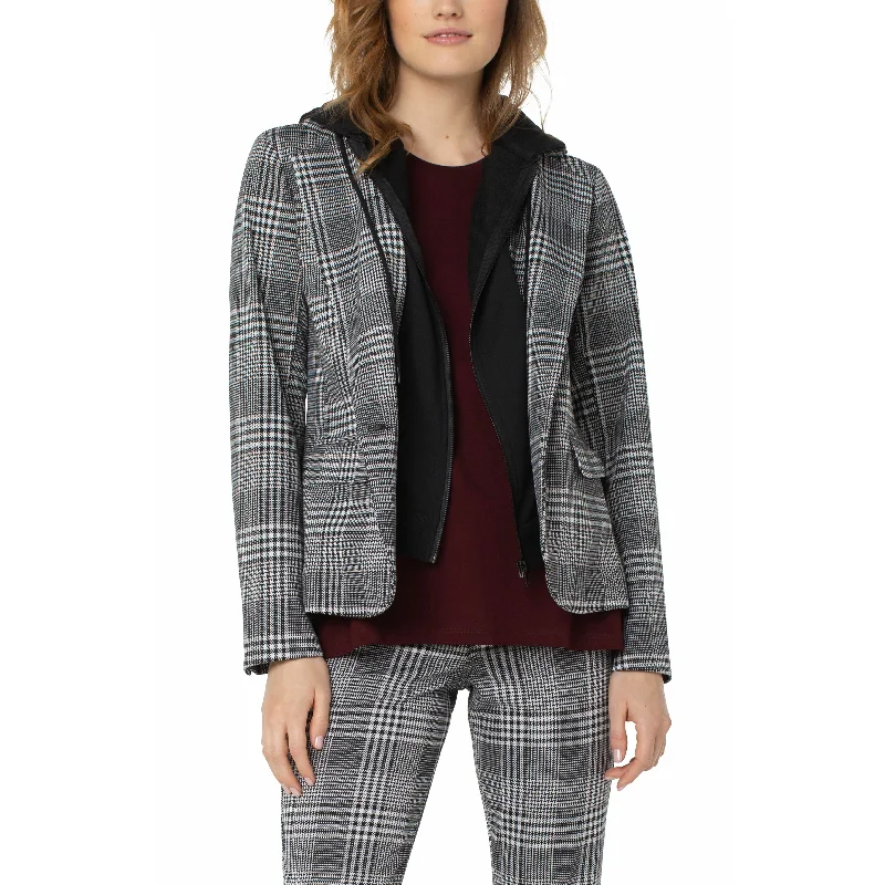 Removable Hood Blazer Cozy Women's Winter