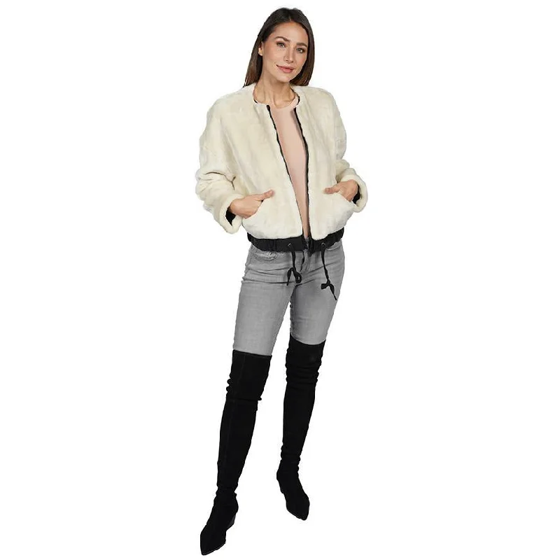 Soft Bomber Jacket Sophisticated Women's Tailored